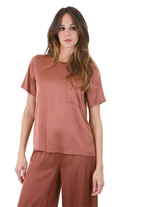 Blusa girocollo con taschino MANILA GRACE | T- Shirt | T110VUMA610